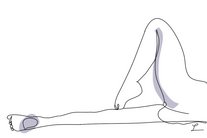 Oneline Drawing female nude