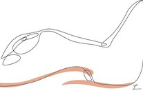 Oneline Art female nude