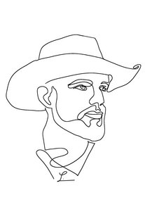 Oneline Portrait male