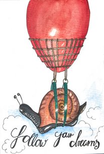 Childbook Illustration Follow your Dreams